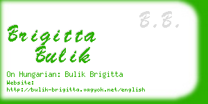 brigitta bulik business card